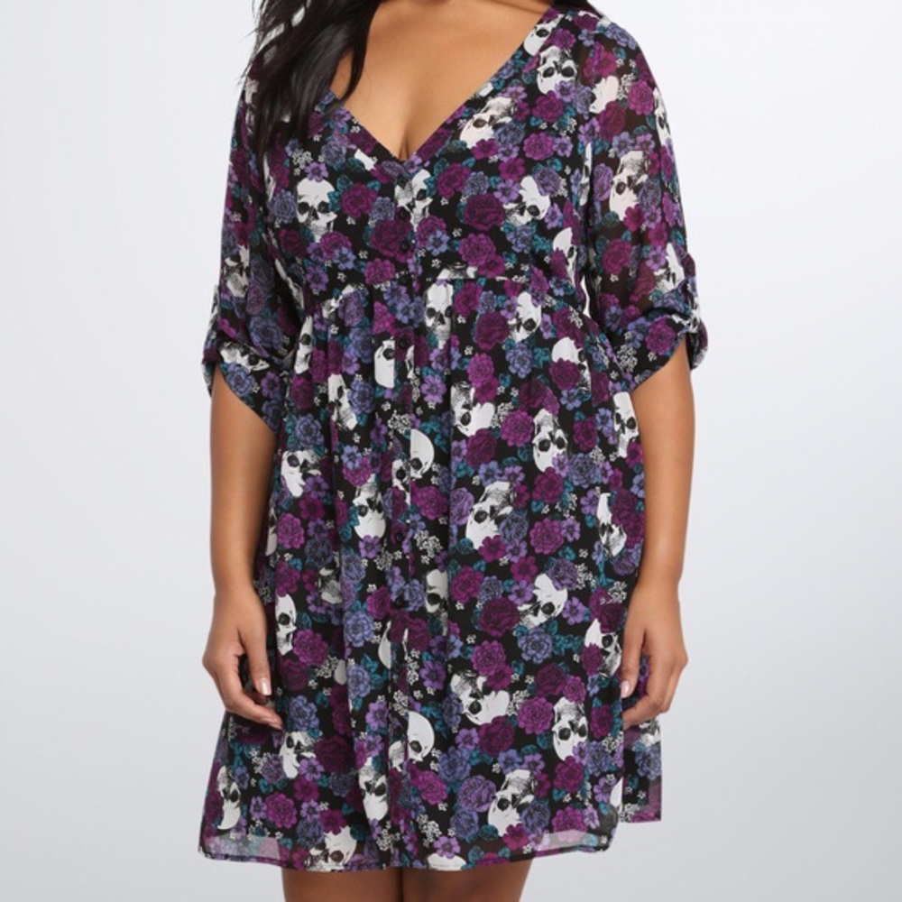 Skull and Flowers Dress